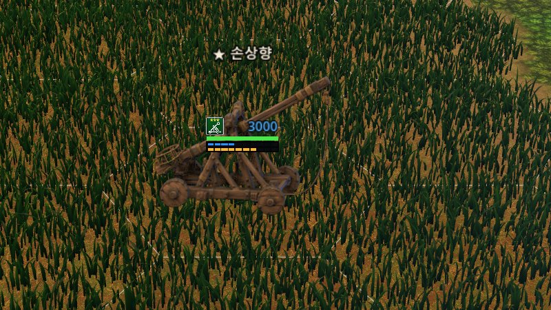 A Tripo-generated catapult deployed on the field during a siege